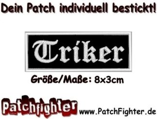 Triker Trike Patch Aufnäher 8x3cm