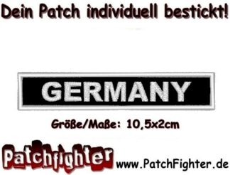 GERMANY Text Patch Aufnäher 10,5x2cm