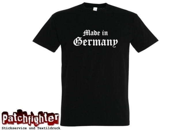 T-Shirt Made in Germany – Deutschland Deutsch Soldat Biker Armee