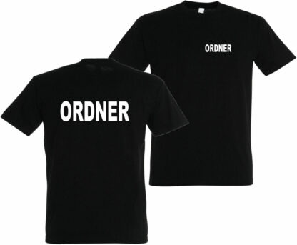 T-Shirt ORDNER - Security, Wachschutz, Türsteher, Wachmann, Wache