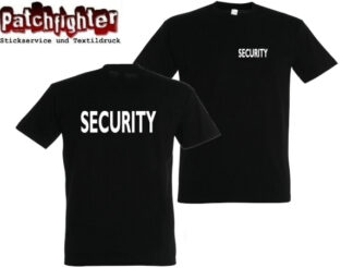 T-Shirt SECURITY - Wachmann Wachschutz Türsteher Ordner Sicherheit