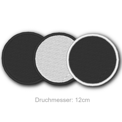 Aufnäher Rohling Kreis 12 cm - Blanko Flicken Patch individuell