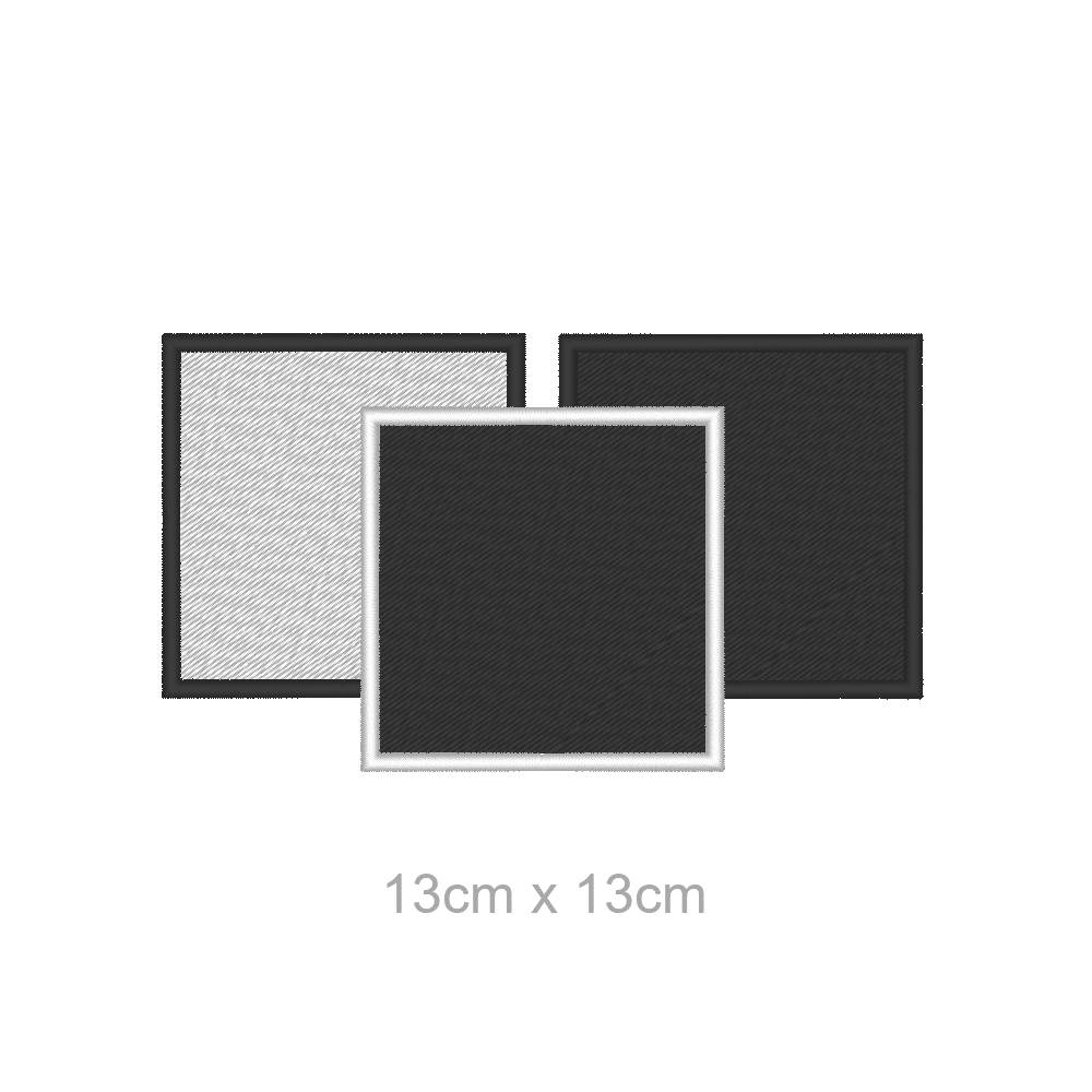 Aufnäher Rohling quadratisch 13x13cm - Blanko Flicken Patch individuell